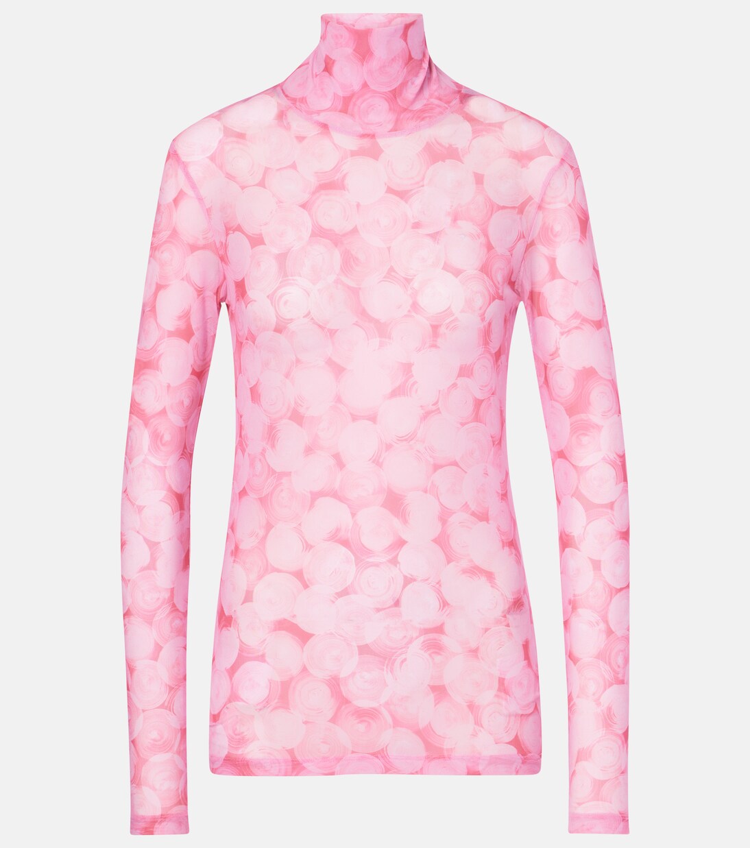 Printed high-neck jersey top | Dries Van Noten