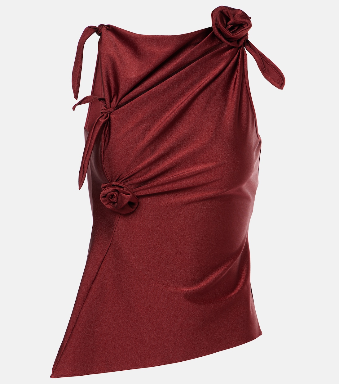 Floral-appliqué asymmetric top | Coperni