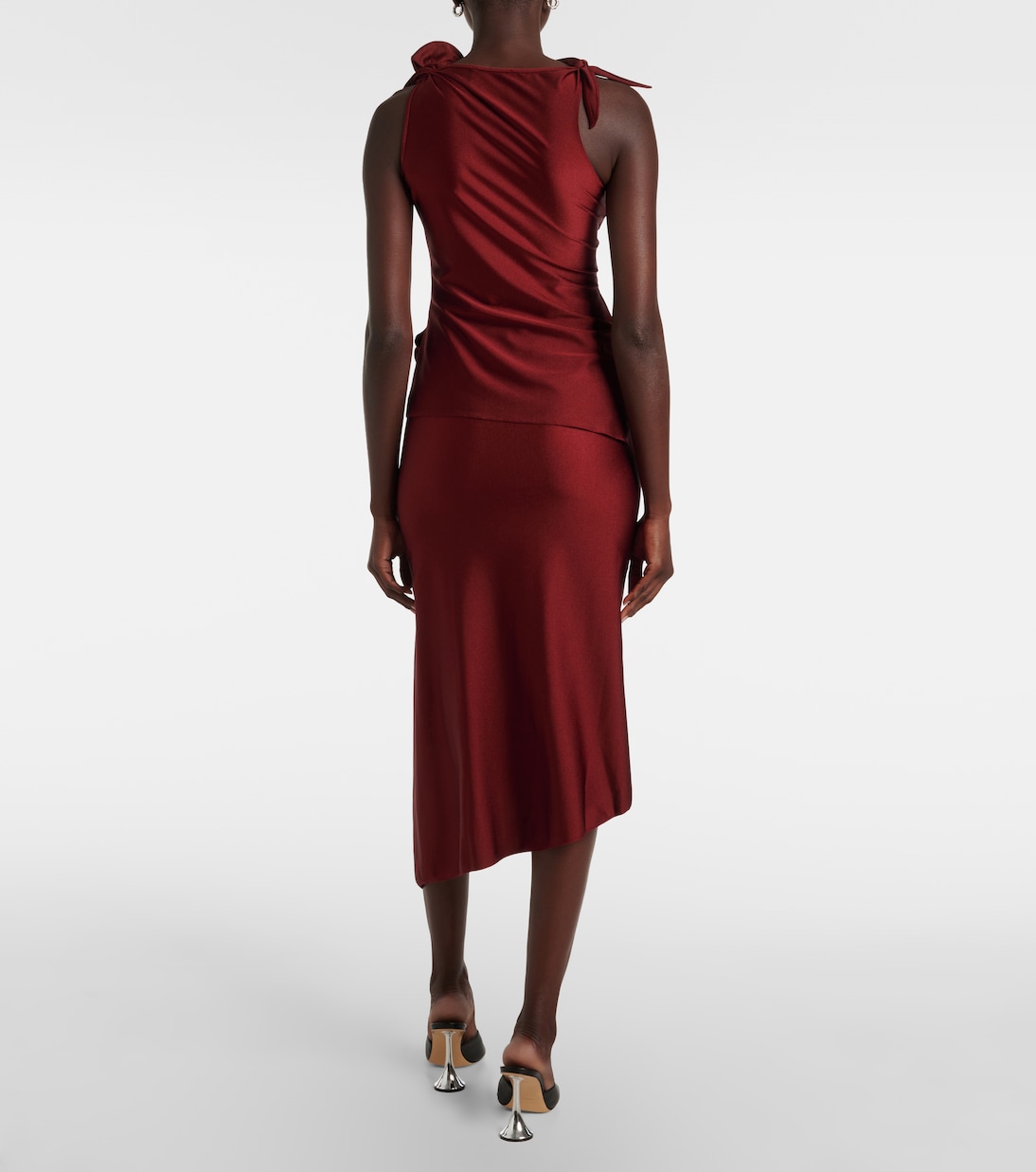 Floral-appliqué asymmetric top | Coperni