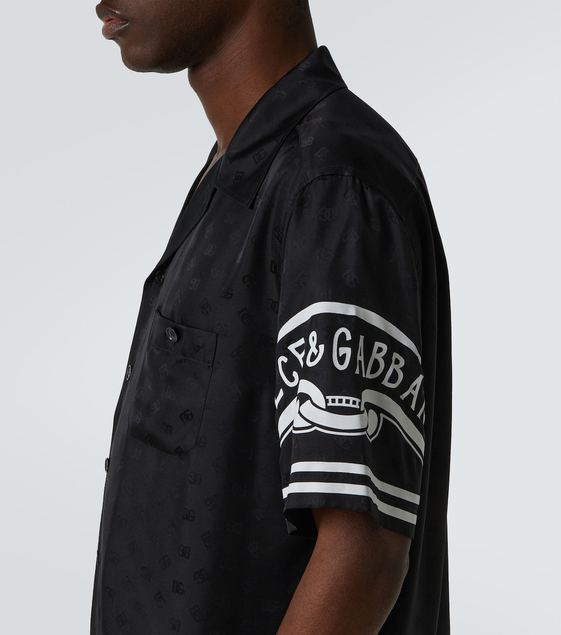 Bedrucktes Hemd aus Seiden-Twill | Dolce&Gabbana
