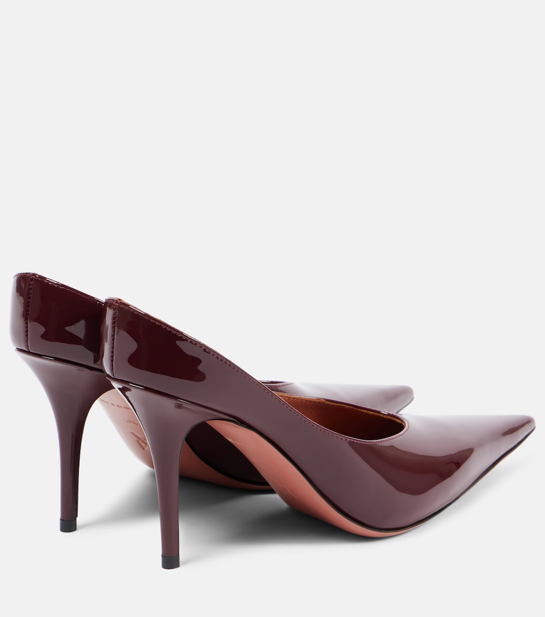 Anok 90 patent leather mules | Amina Muaddi