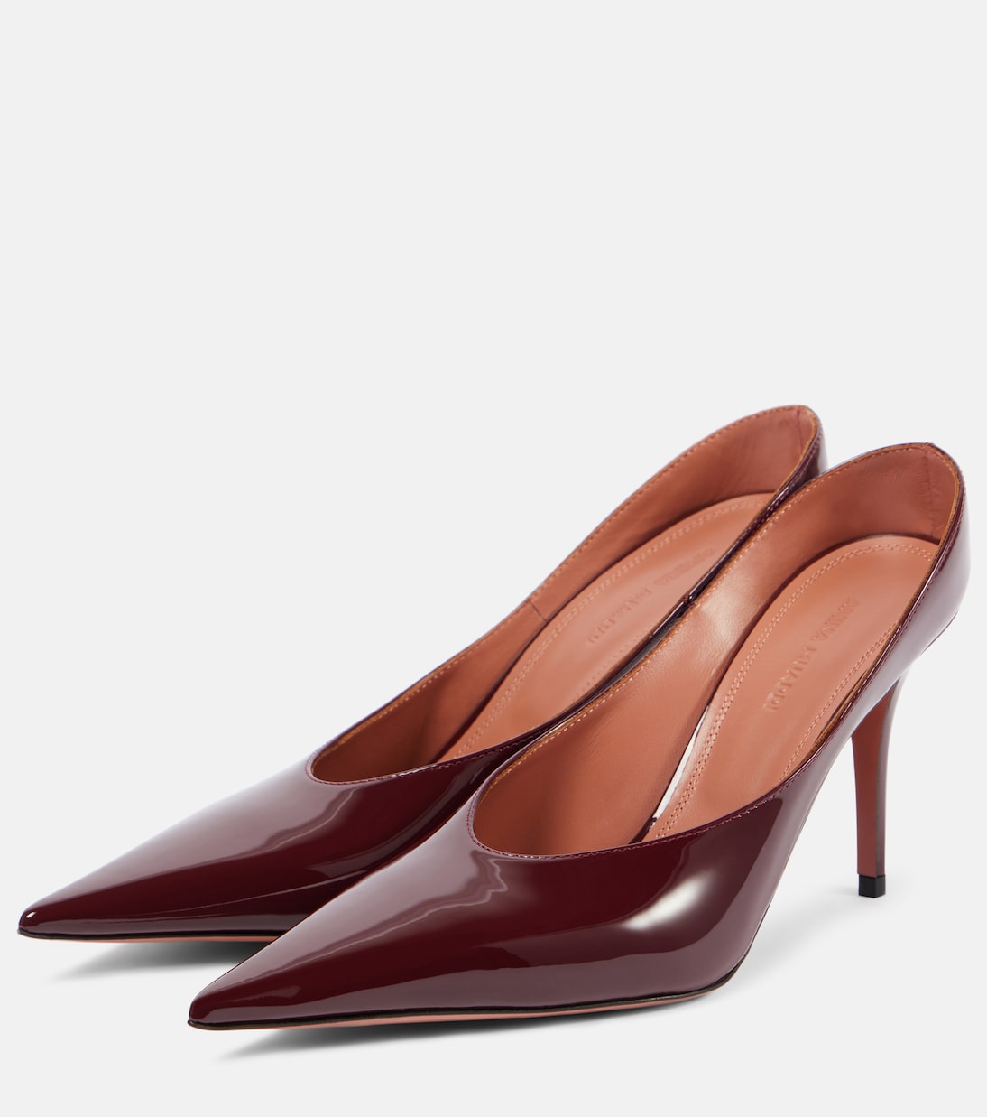 Anok 90 patent leather mules | Amina Muaddi