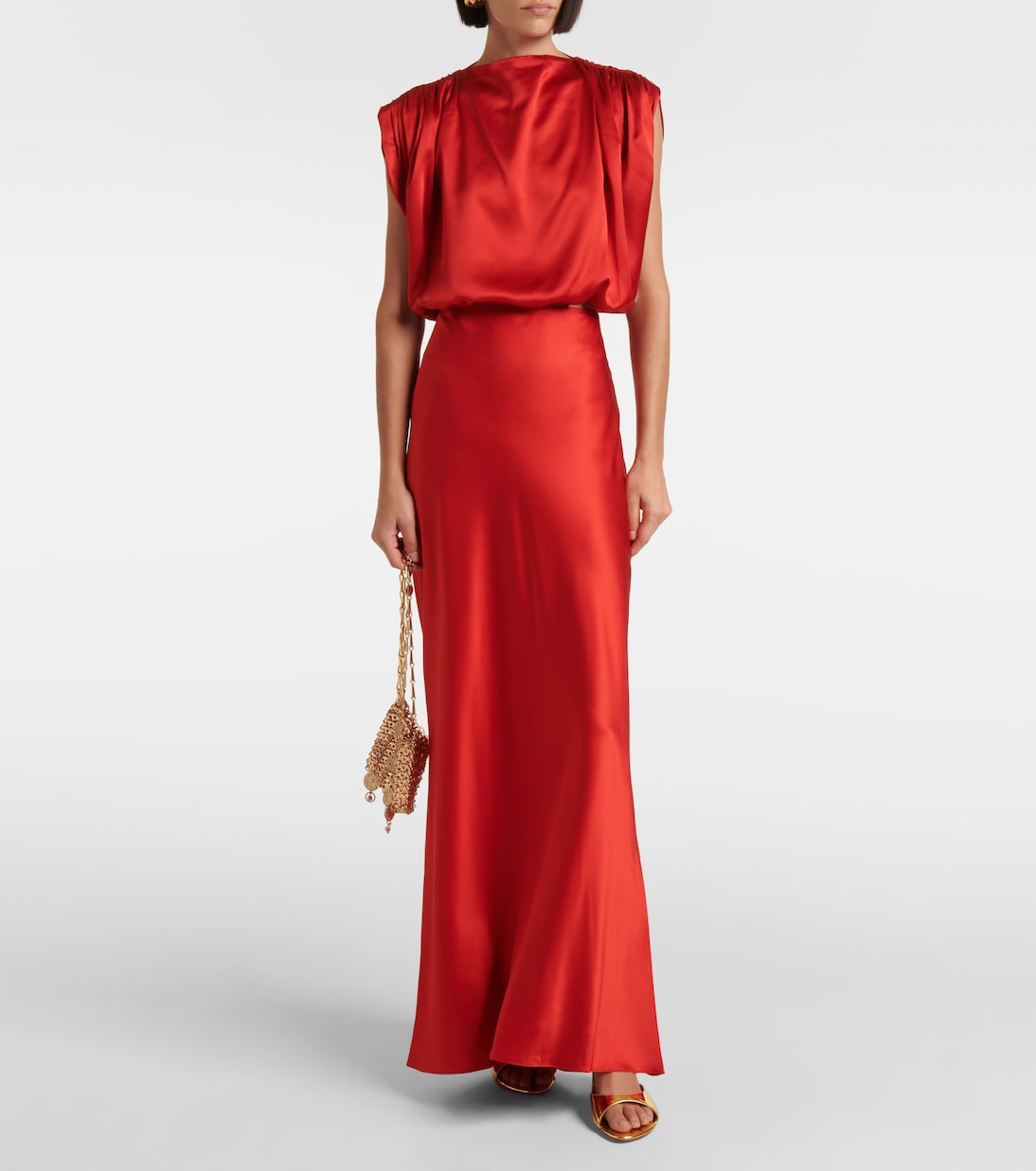 Cropped-Top aus Seidensatin | The Sei