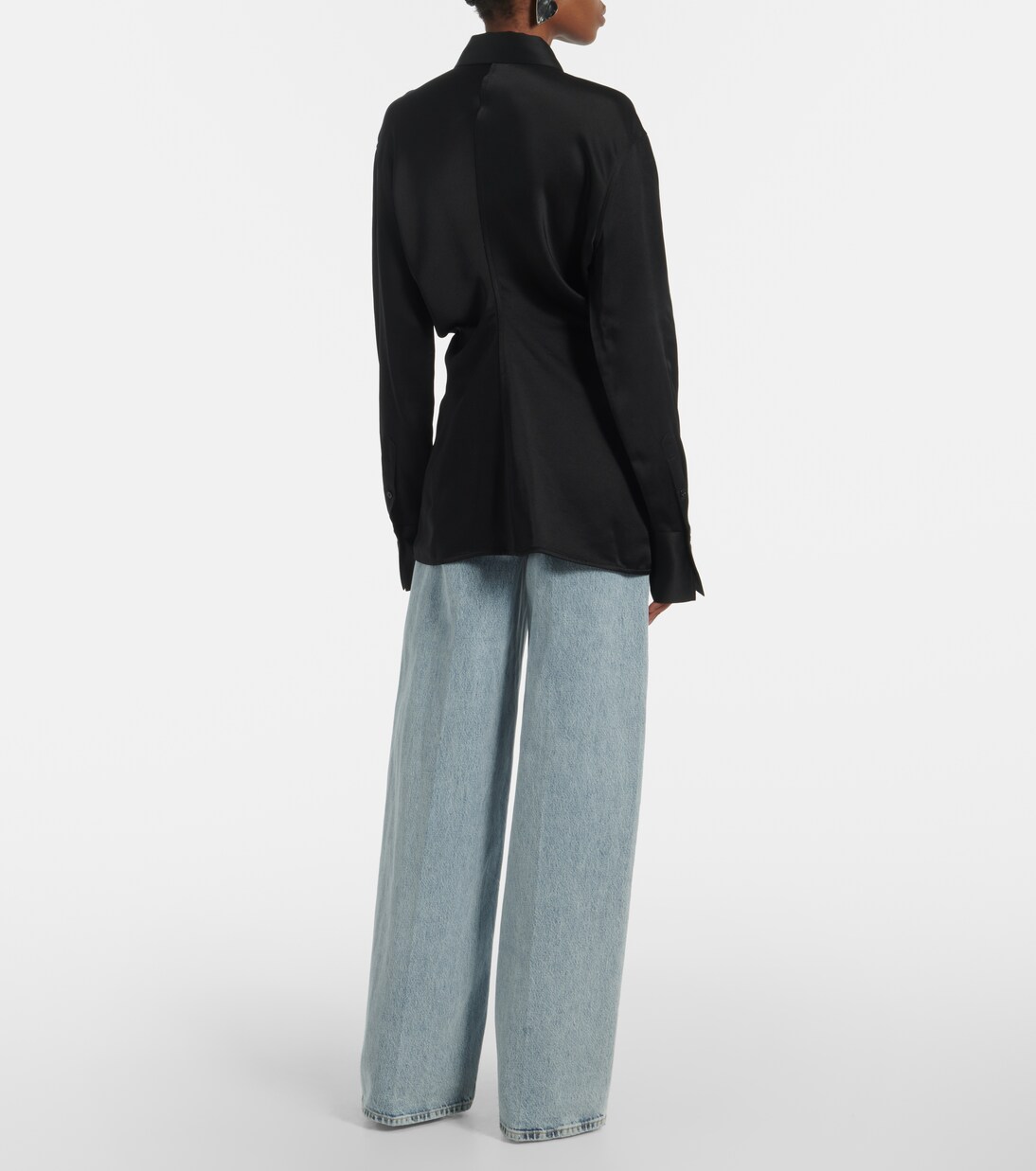 Hemd Slouch aus Satin | Toteme