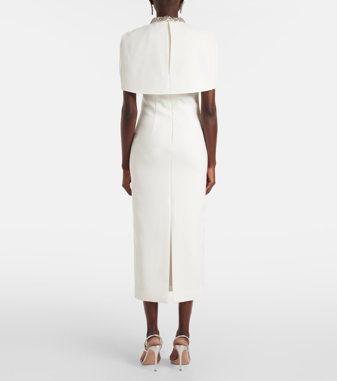 Robe de cocktail en crêpe à ornements | Roland Mouret