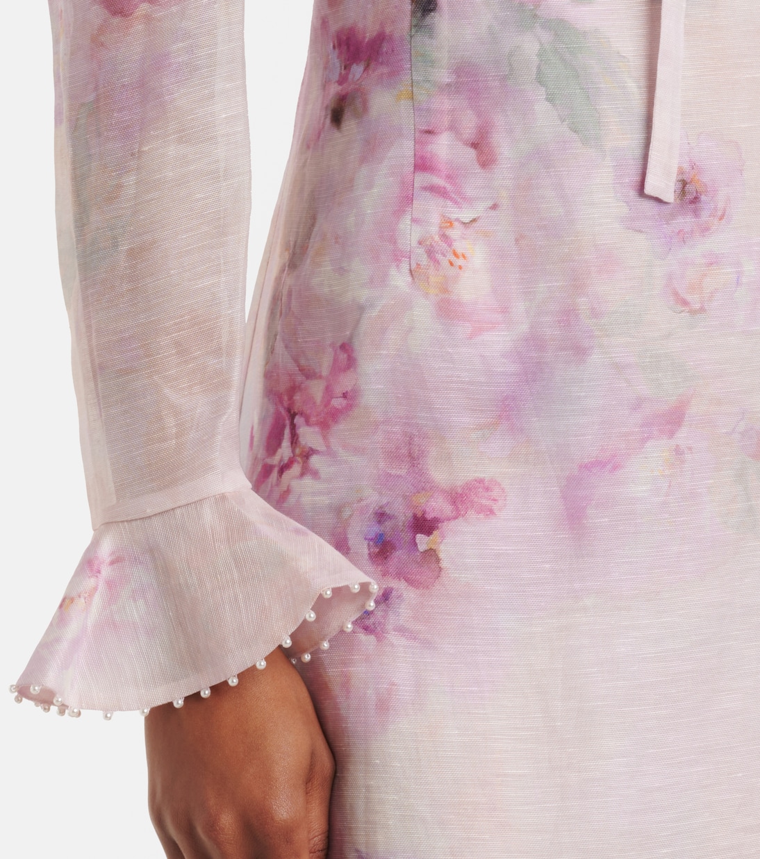 Midikleid Crush aus Leinen und Seide | Zimmermann