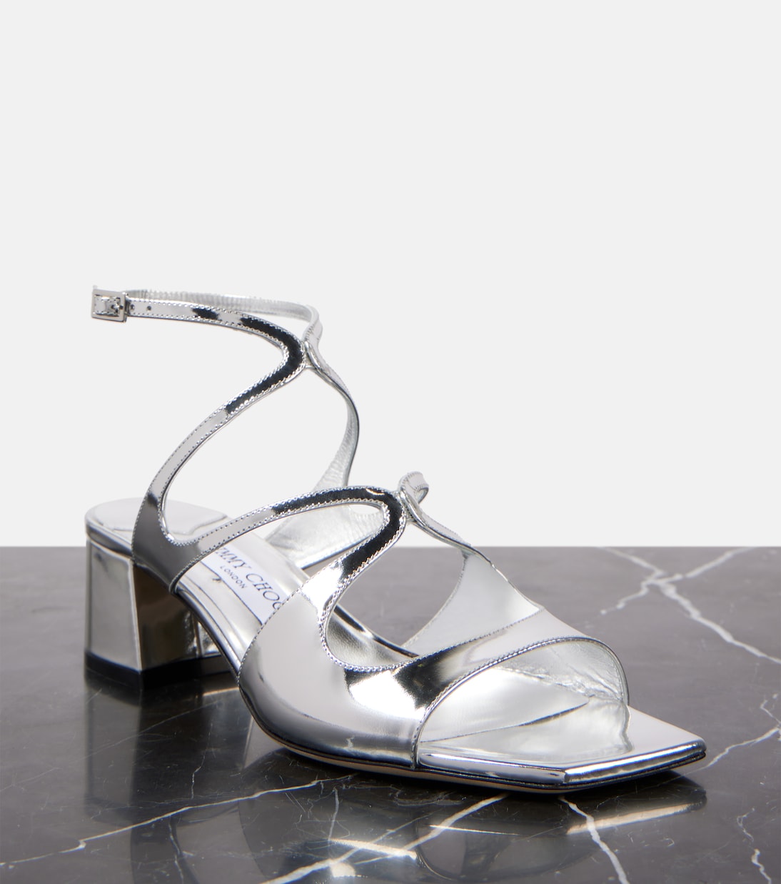 Sandalen Azilia 45 aus Metallic-Leder | Jimmy Choo