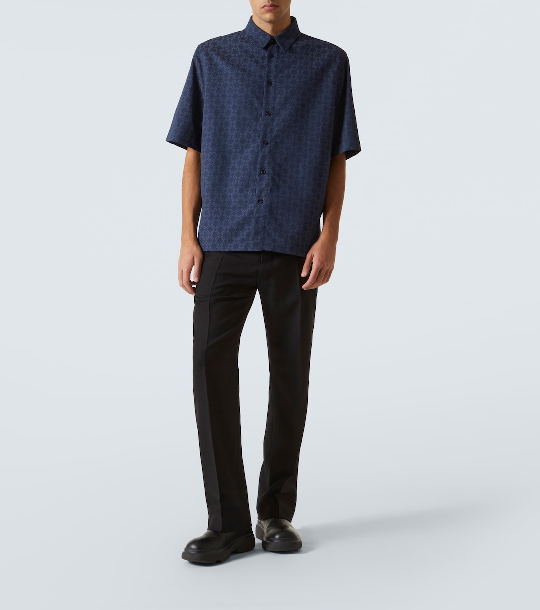 Monogram 72 jacquard denim shirt | Givenchy