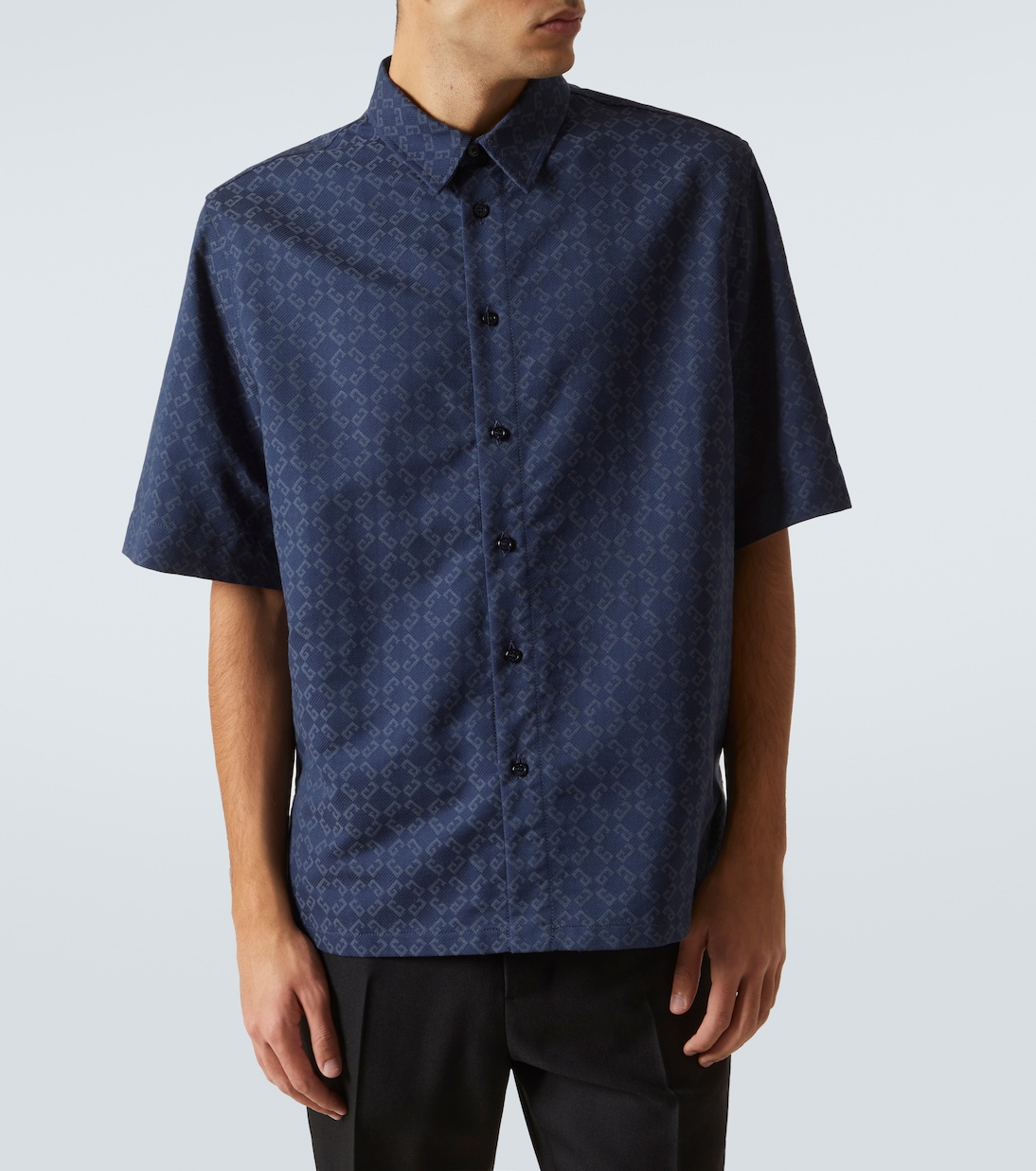 Monogram 72 jacquard denim shirt | Givenchy