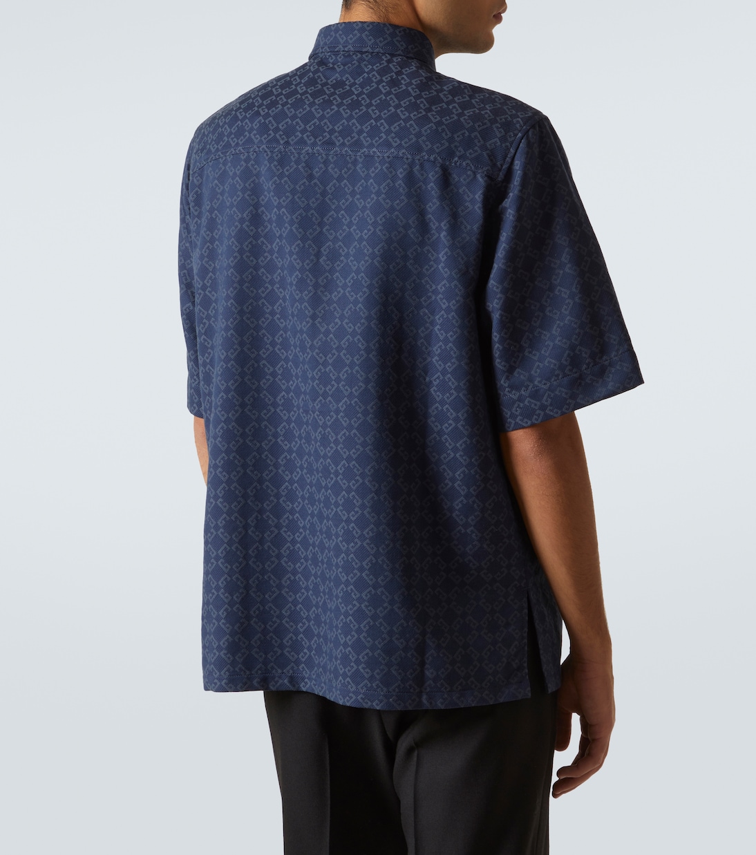 Monogram 72 jacquard denim shirt | Givenchy