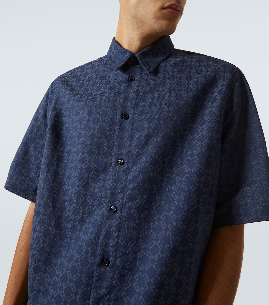 Monogram 72 jacquard denim shirt | Givenchy