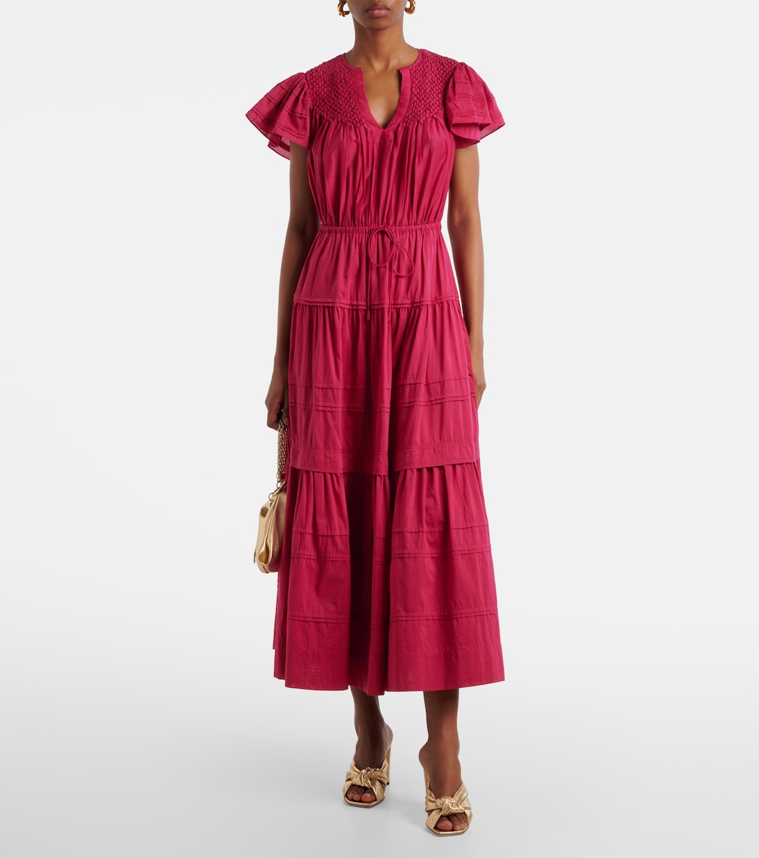 Robe longue Marika en coton et soie | Ulla Johnson