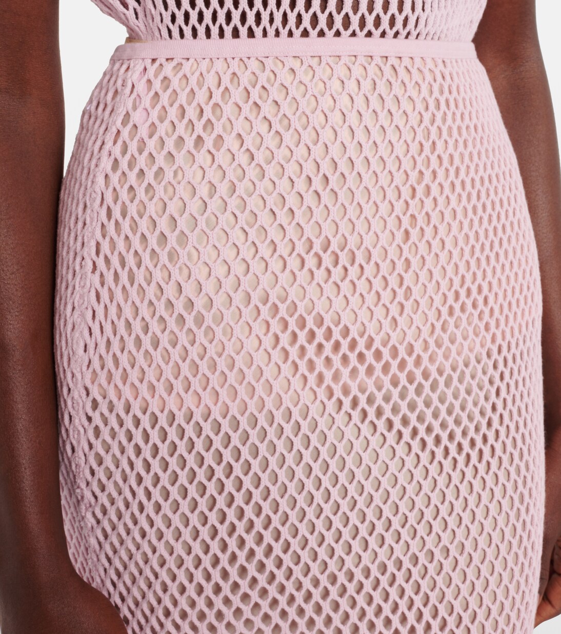 Midirock aus Häkelstrick | Prada