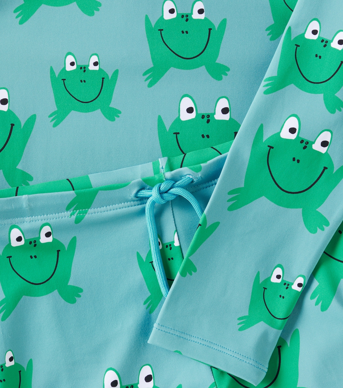 Frog rashguard top and swim trunks set | Stella McCartney Kids