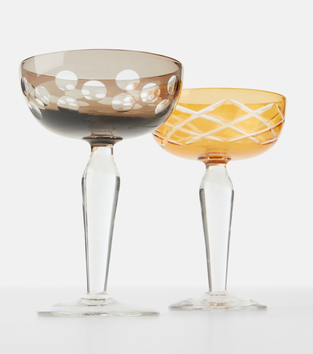 Cuttings set of 6 champagne coupe glasses | Polspotten