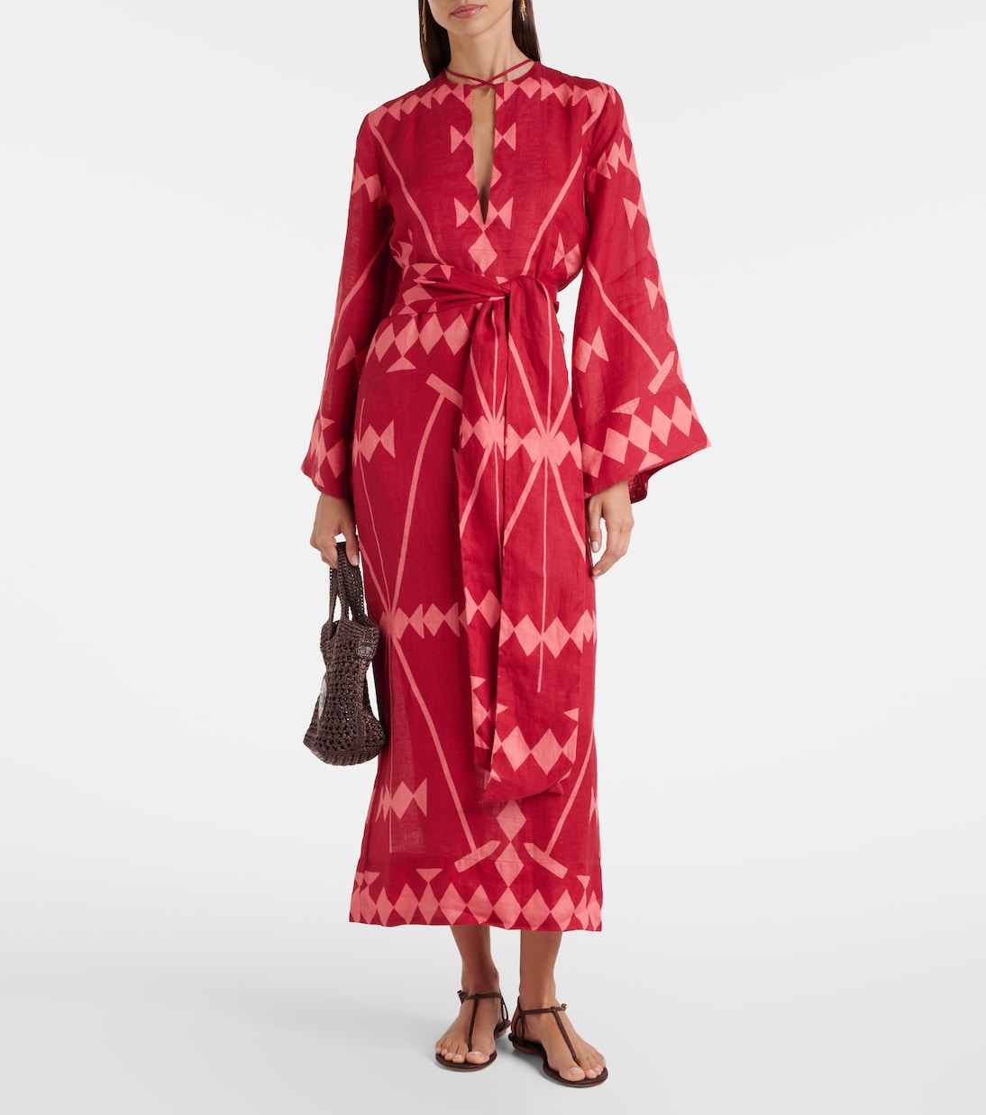 Bedrucktes Maxikleid aus Leinen | Johanna Ortiz