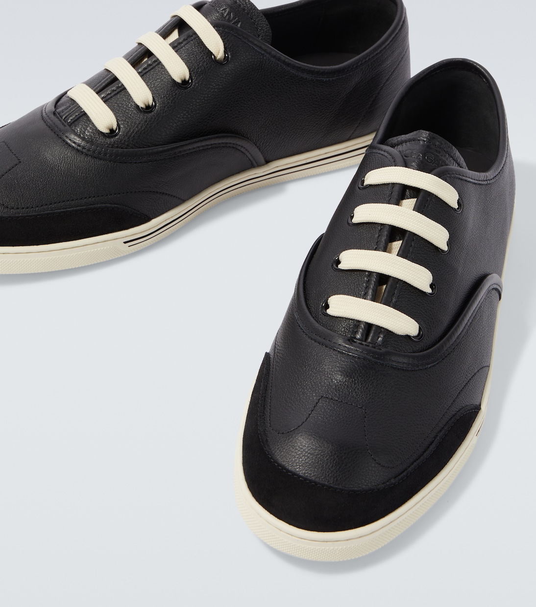 Zapatillas Saint Tropez de piel con DG | Dolce&Gabbana