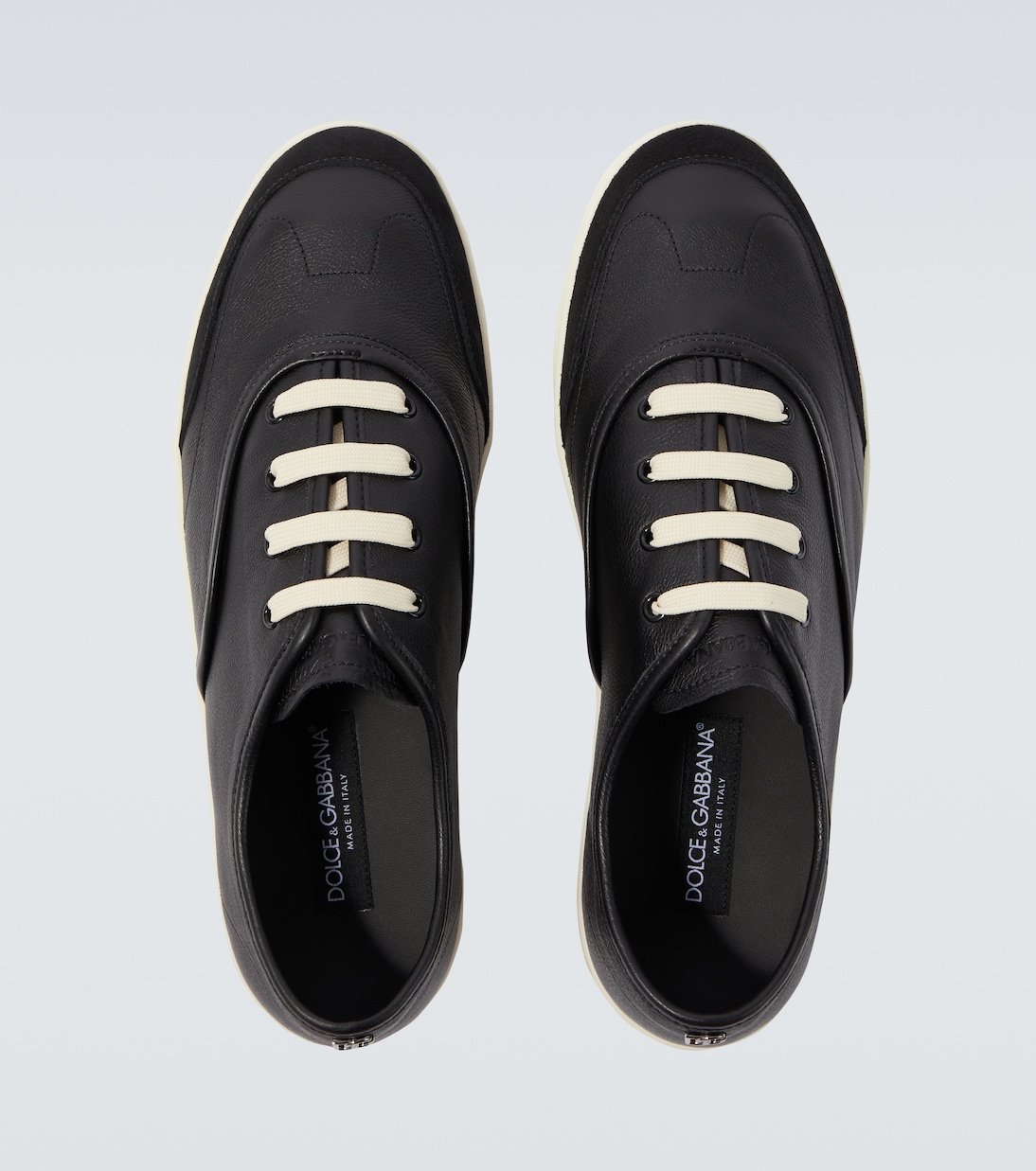 Zapatillas Saint Tropez de piel con DG | Dolce&Gabbana