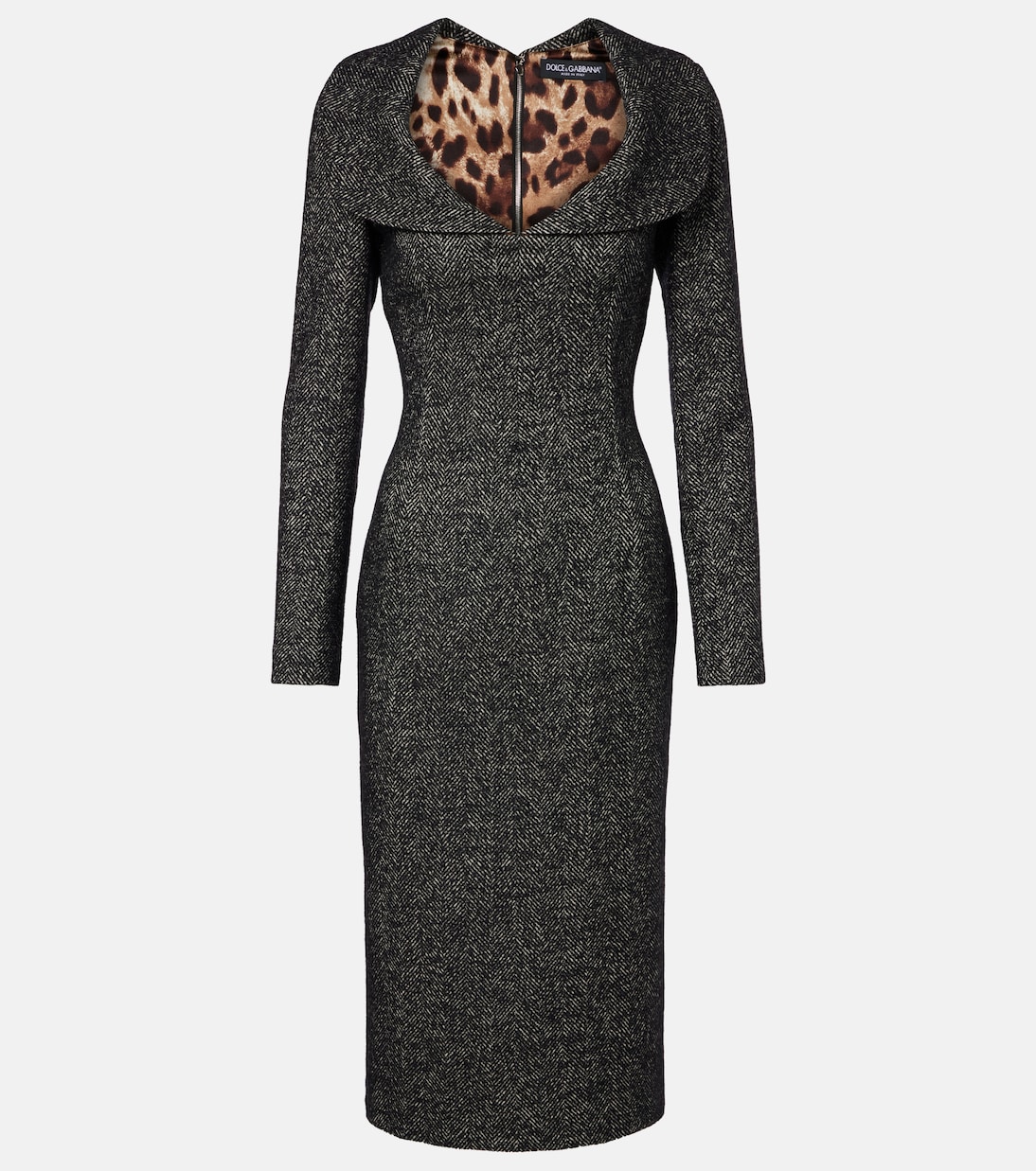 Midikleid aus Tweed | Dolce&Gabbana