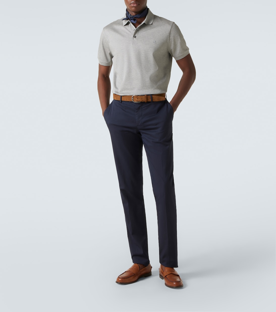 Polohemd Reg aus Baumwollpiqué | Ralph Lauren Purple Label