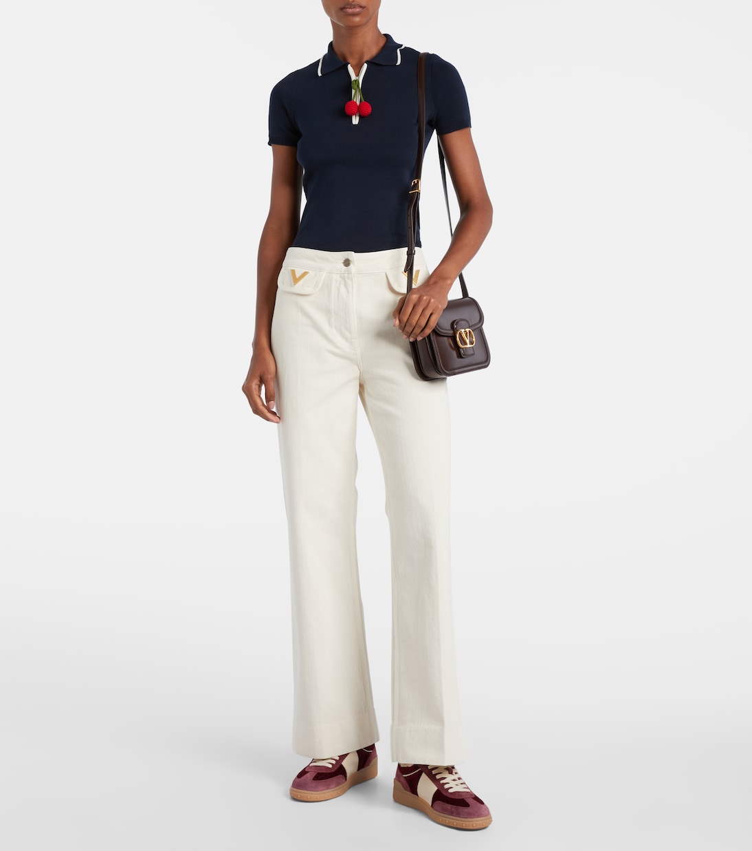 Upvillage suede and corduroy sneakers | Valentino Garavani