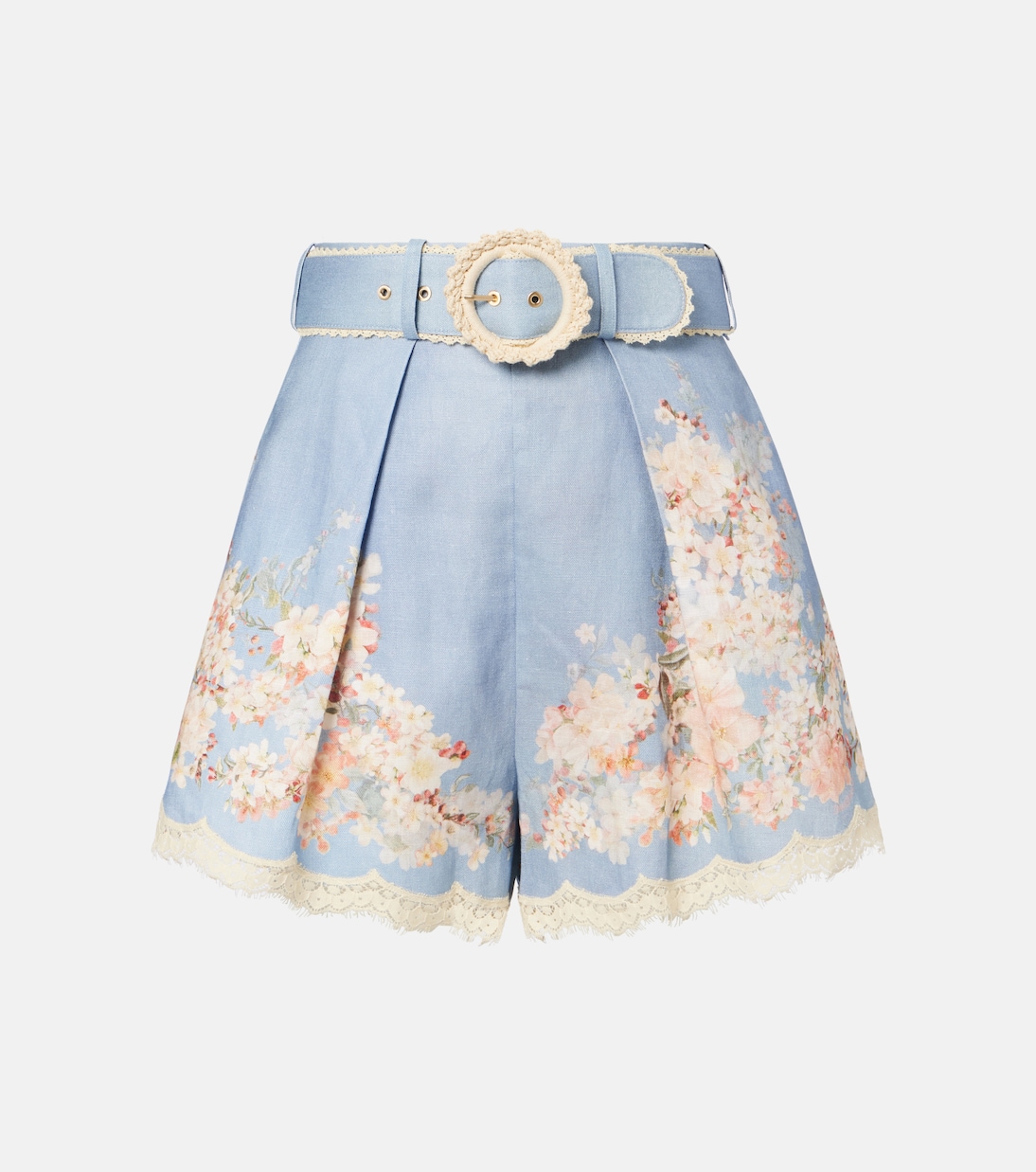 Cascadian floral linen shorts | Zimmermann