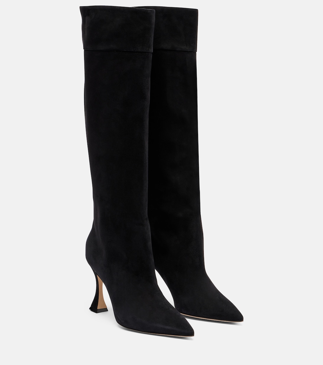 Miralone 90 suede knee-high boots | Manolo Blahnik