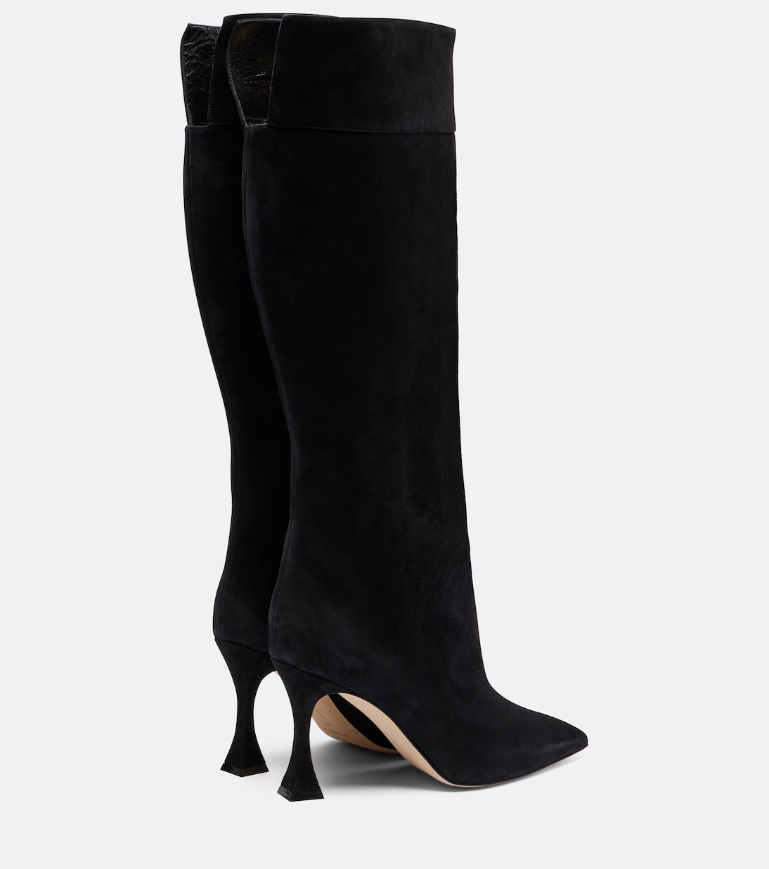 Miralone 90 suede knee-high boots | Manolo Blahnik