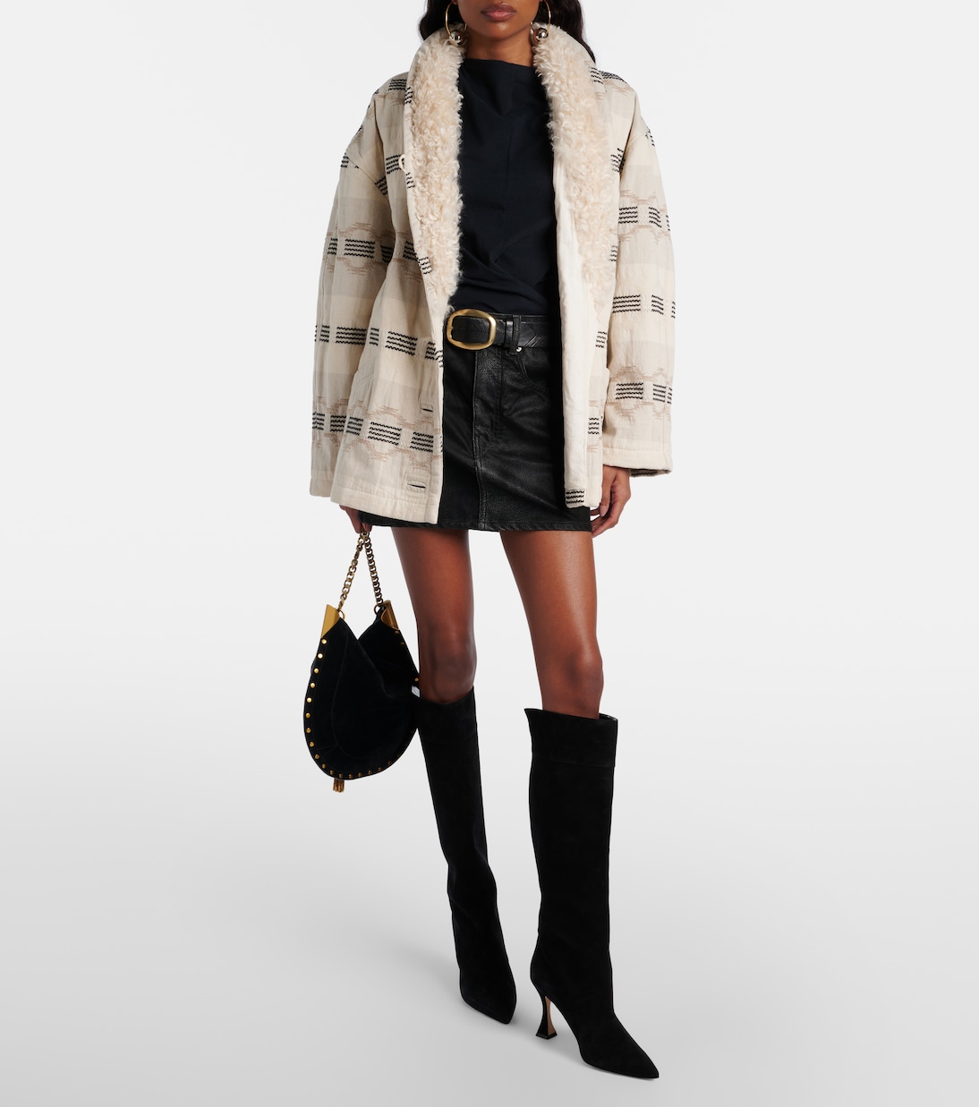 Miralone 90 suede knee-high boots | Manolo Blahnik