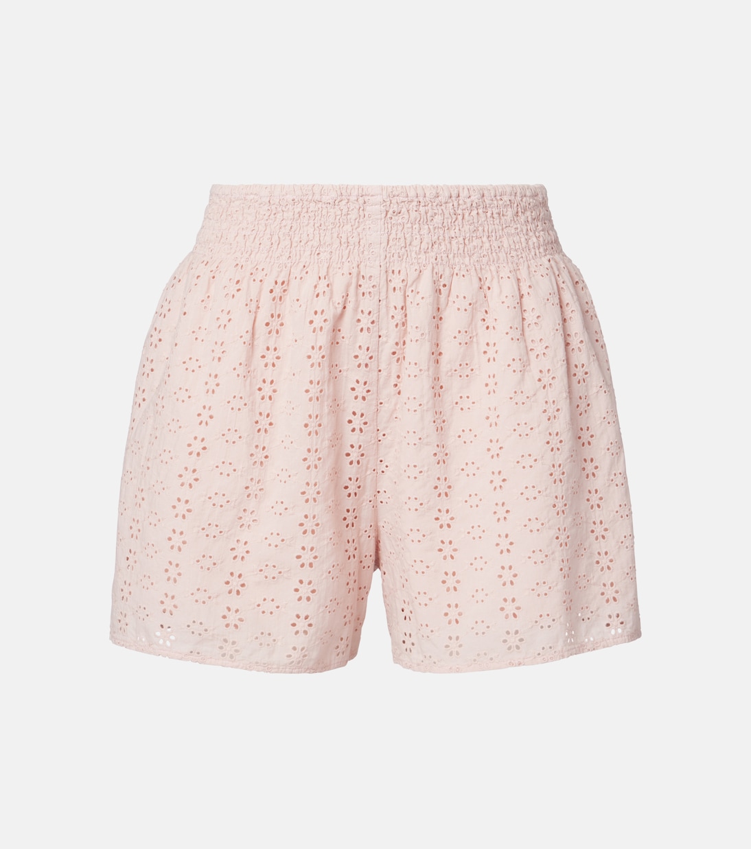 Bestickte Shorts Iris aus Baumwollpopeline | Velvet