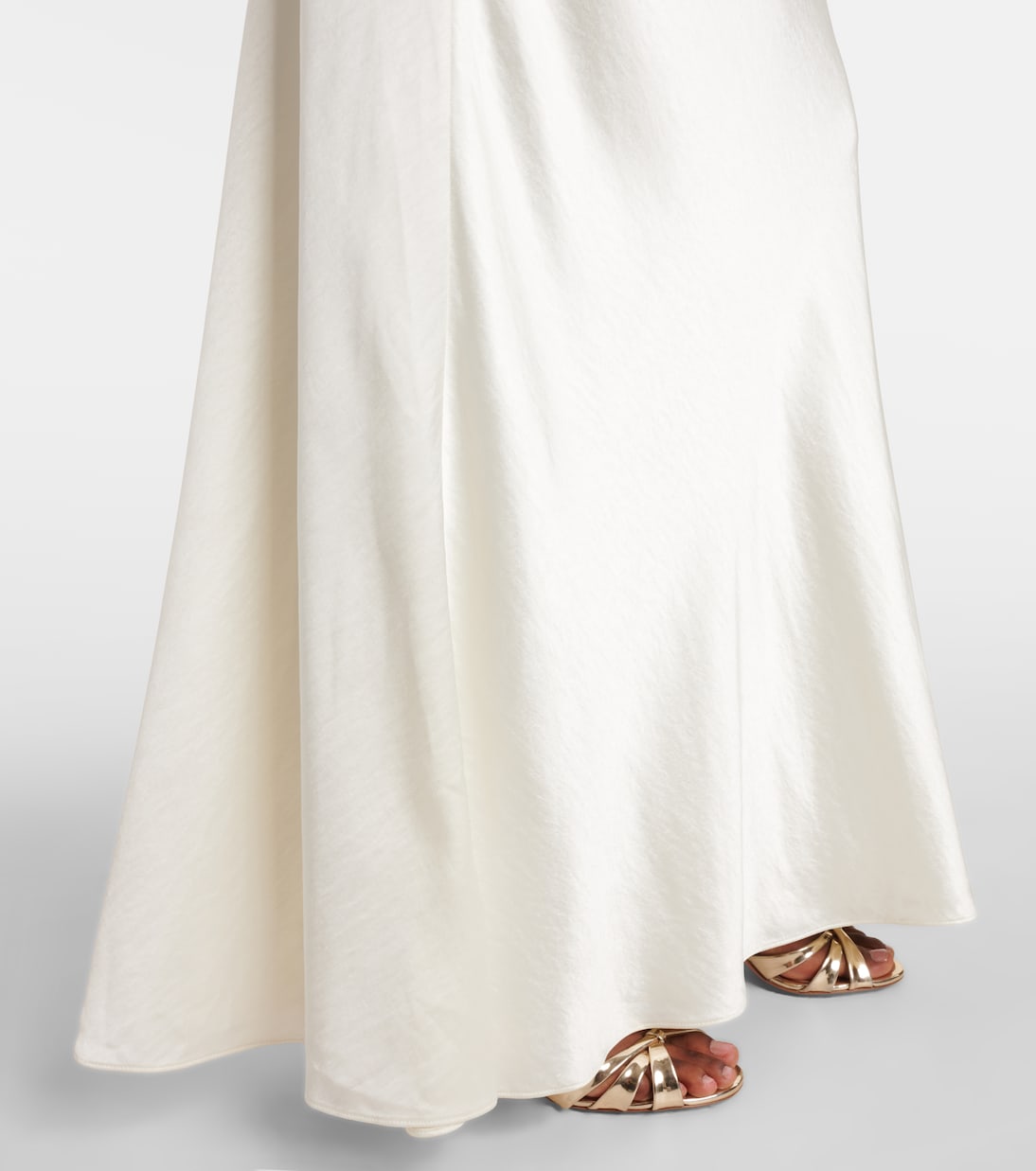 Verziertes Maxikleid aus Taft | Self-Portrait