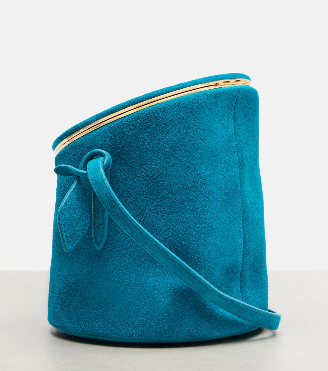 La Canette Small suede bucket bag | Alaïa