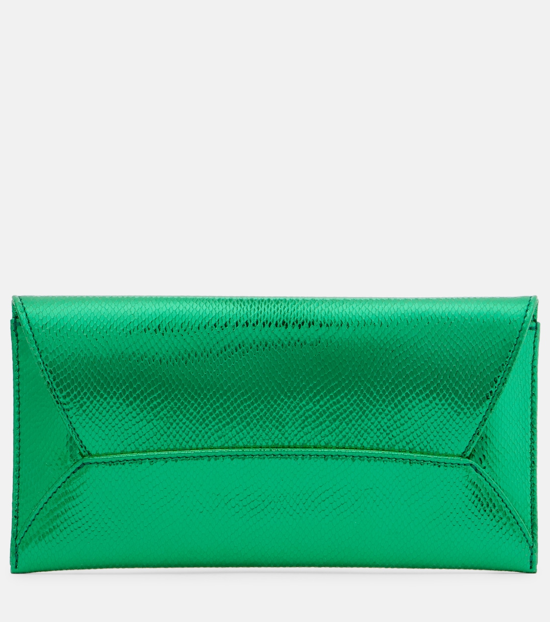 Envelope Small metallic leather clutch | Aquazzura