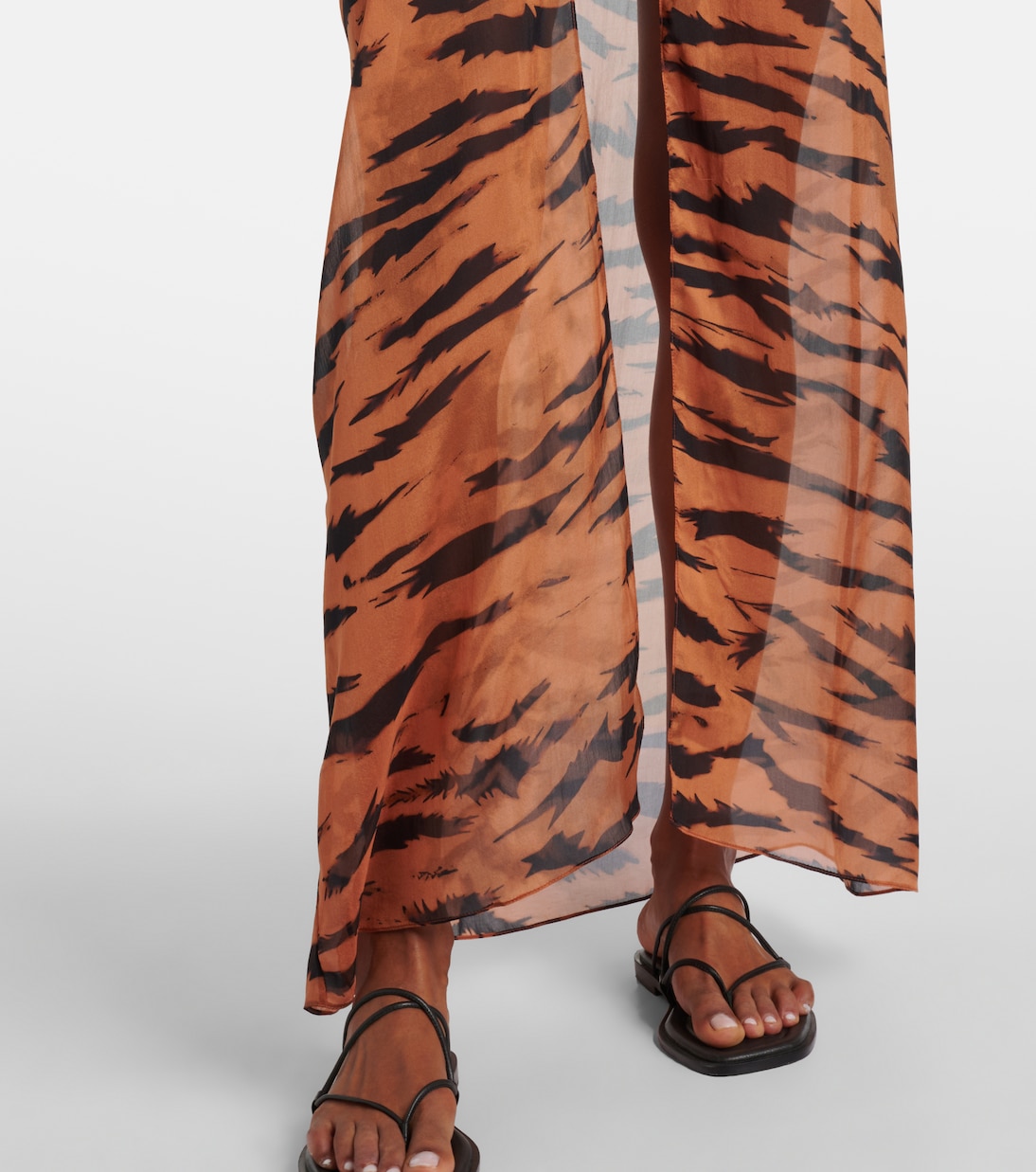 x Sabine Getty printed silk kaftan | Adriana Degreas