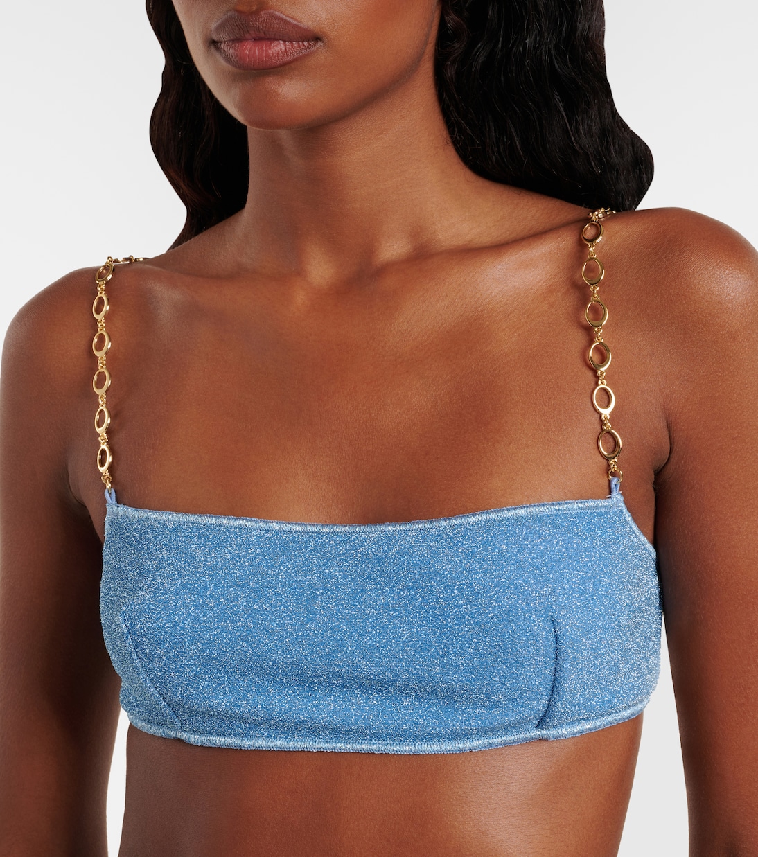 Bikini Lumière O Chain aus Lamé | Oséree