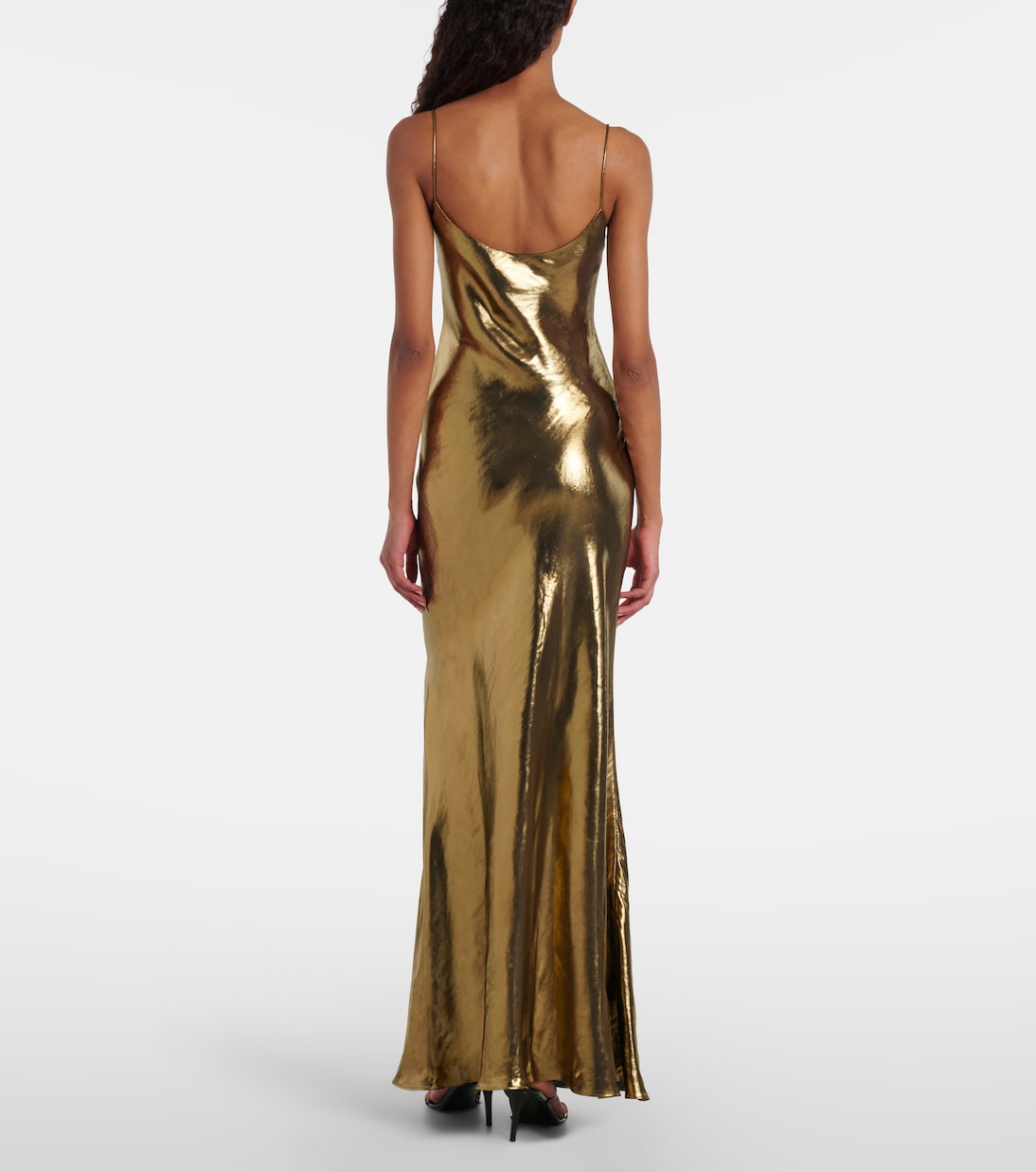 Maxikleid aus Satin | Self-Portrait