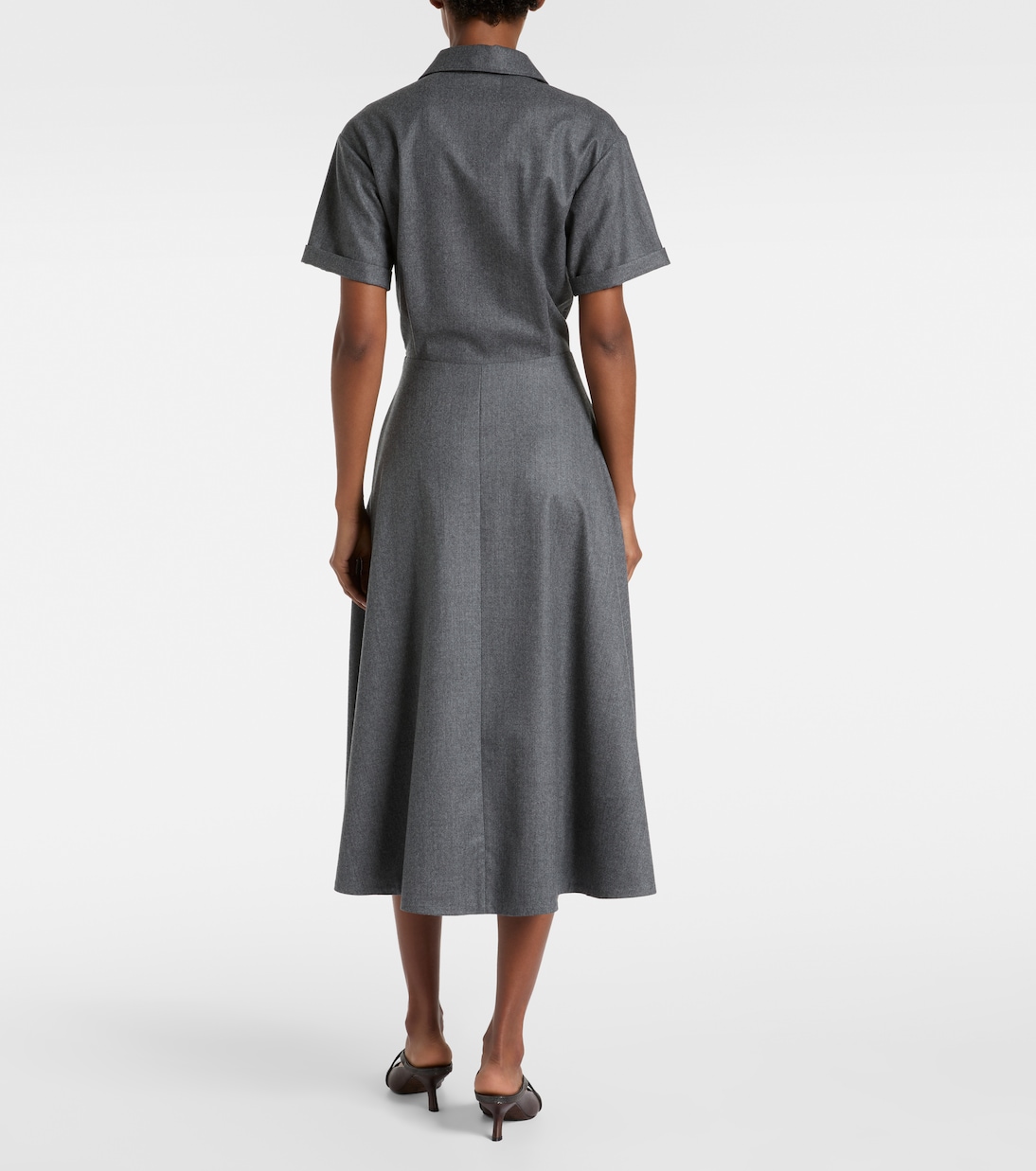 Hemdblusenkleid aus Schurwolle | Brunello Cucinelli