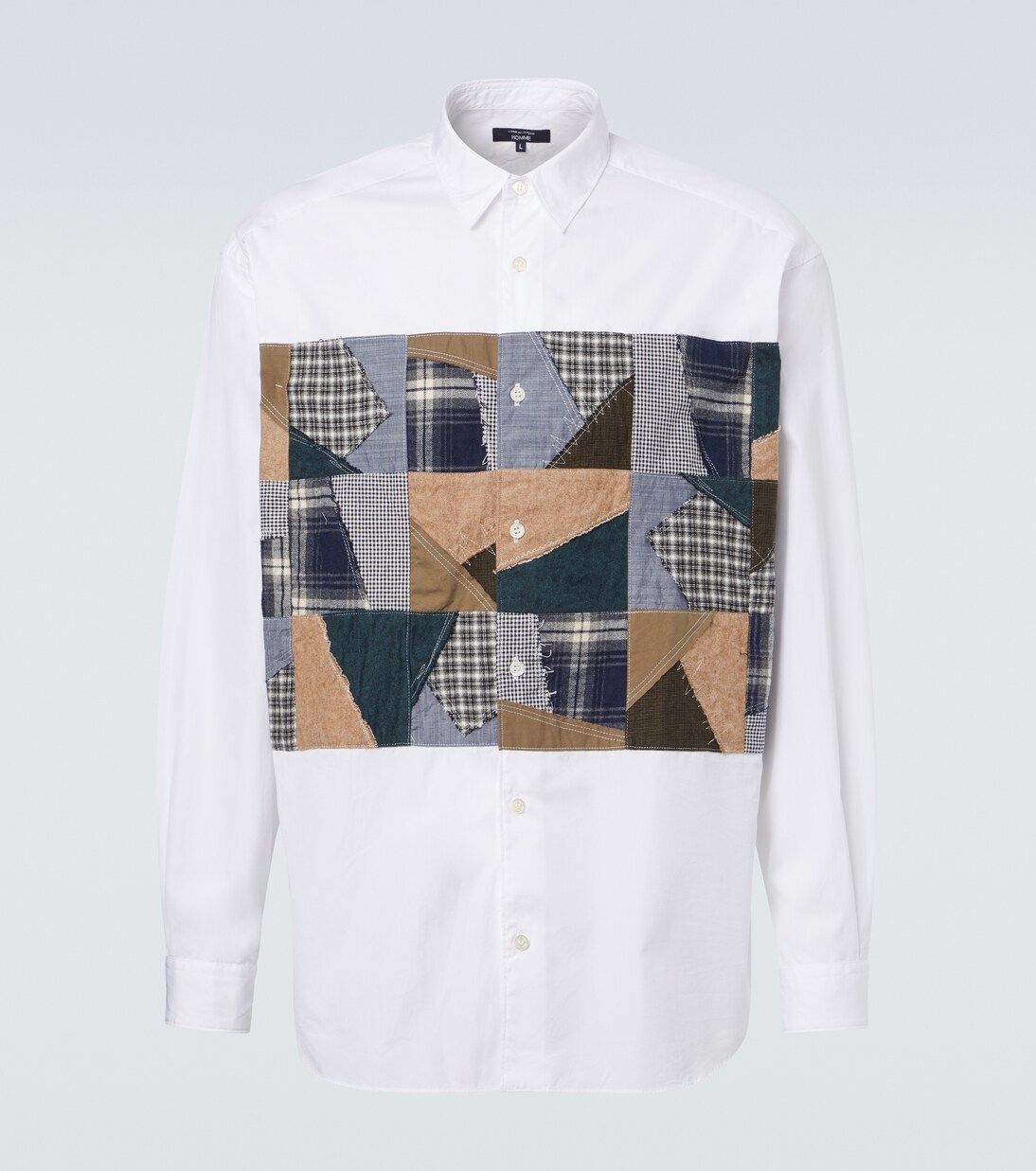 Patchwork cotton poplin shirt  | Comme des Garçons Homme
