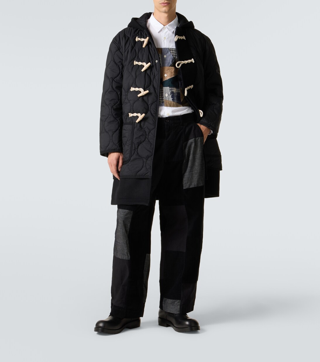 Patchwork cotton poplin shirt  | Comme des Garçons Homme