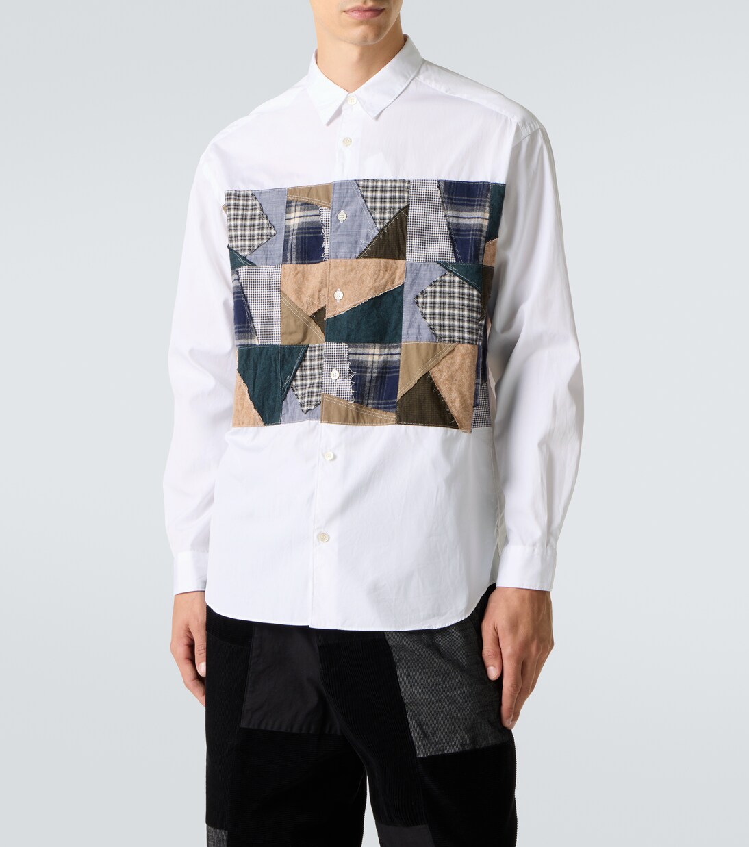 Patchwork cotton poplin shirt  | Comme des Garçons Homme