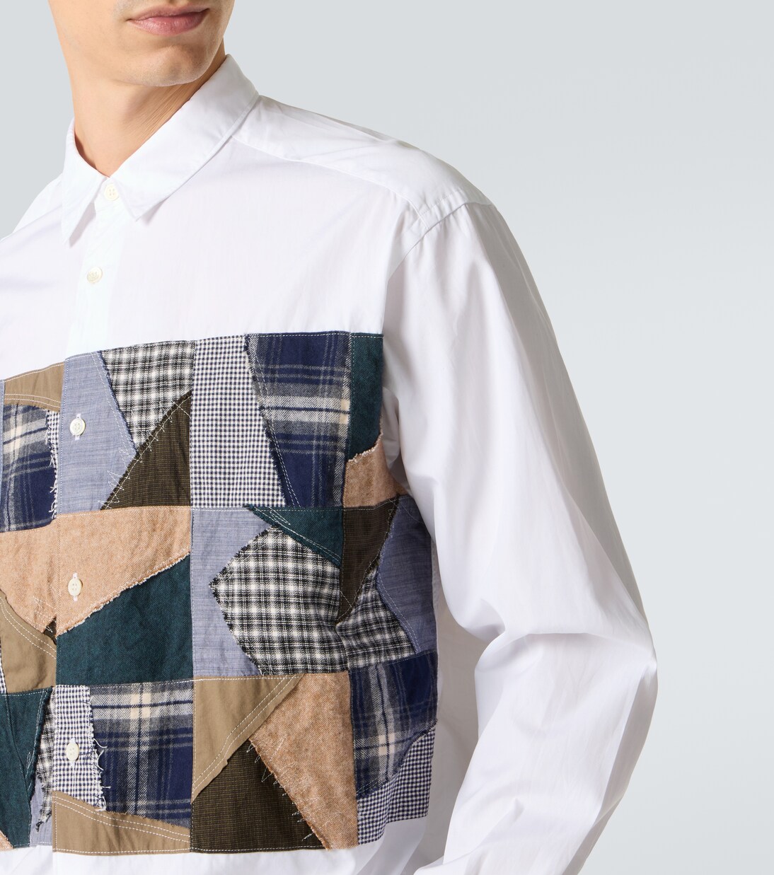 Patchwork cotton poplin shirt  | Comme des Garçons Homme