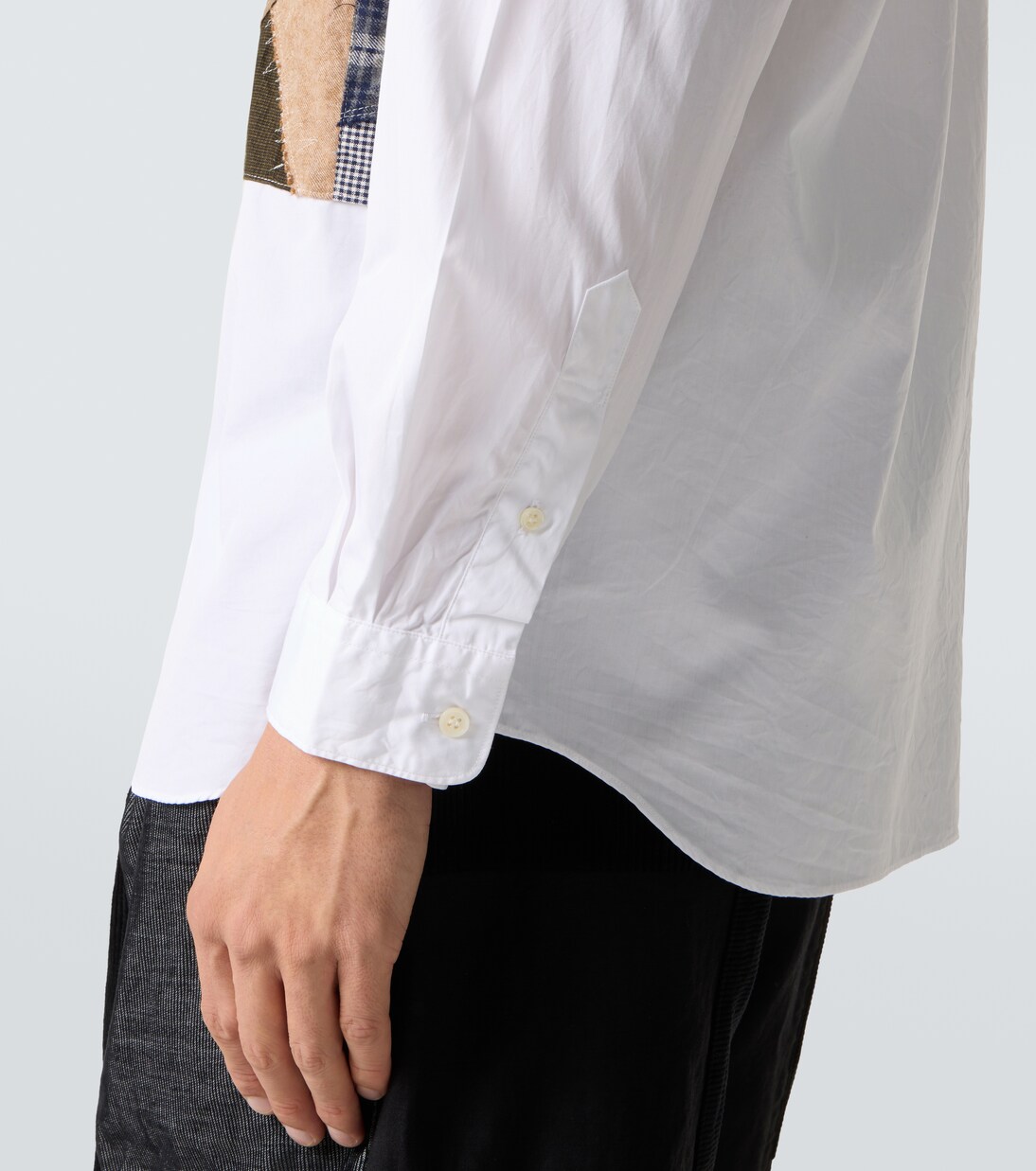 Patchwork cotton poplin shirt  | Comme des Garçons Homme