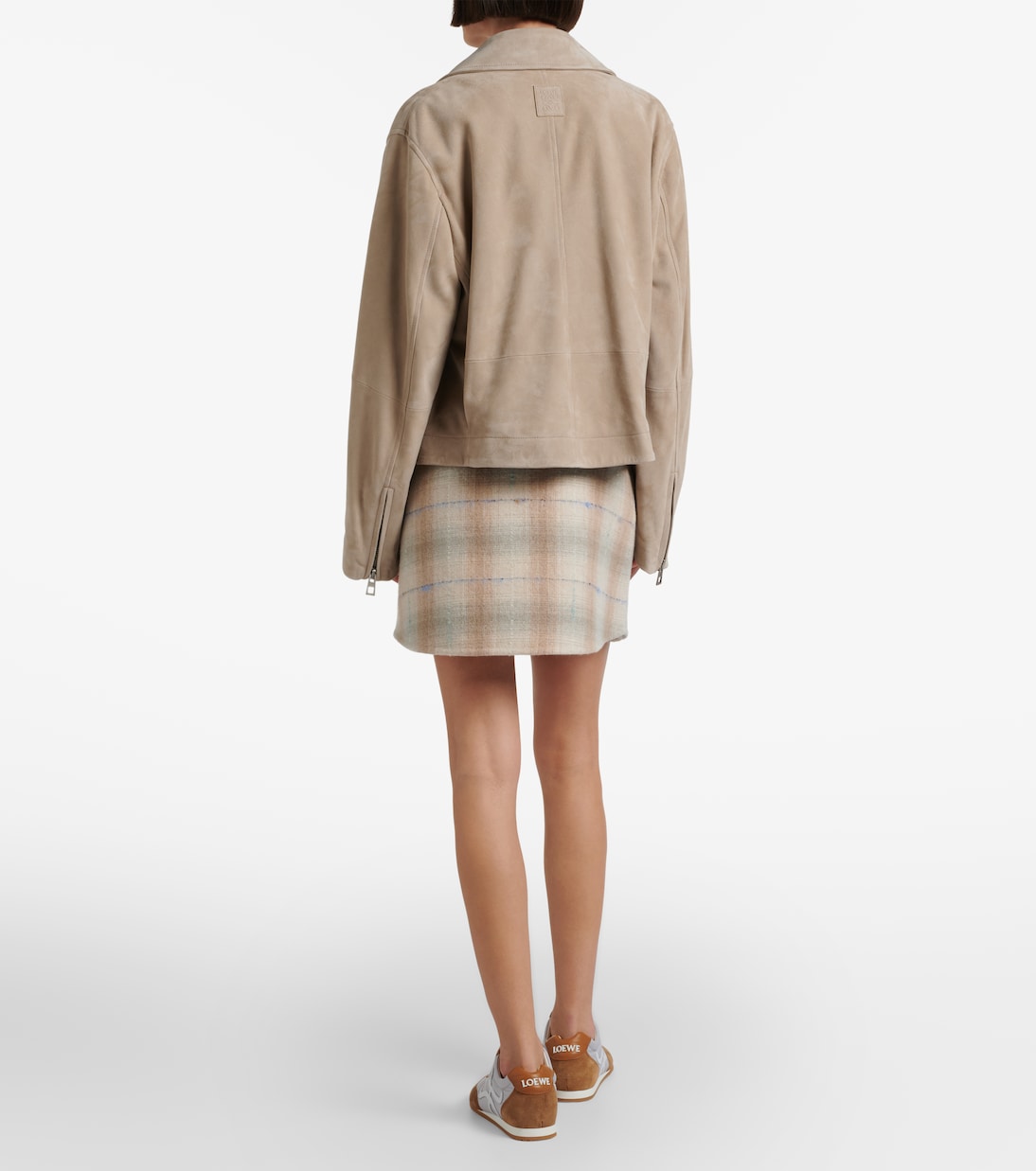Wool, cashmere, and silk miniskirt | Loewe
