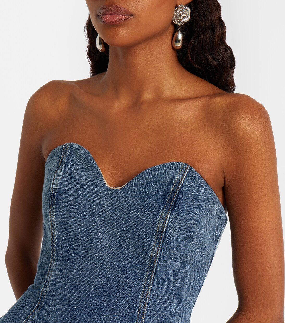 Robe bustier en jean | Magda Butrym