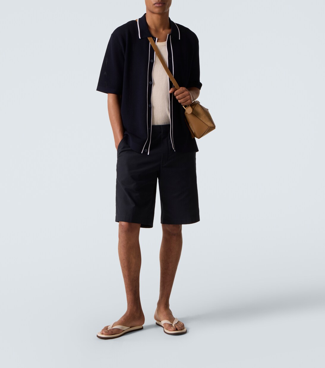 Roddy waffle-knit bowling shirt | Orlebar Brown