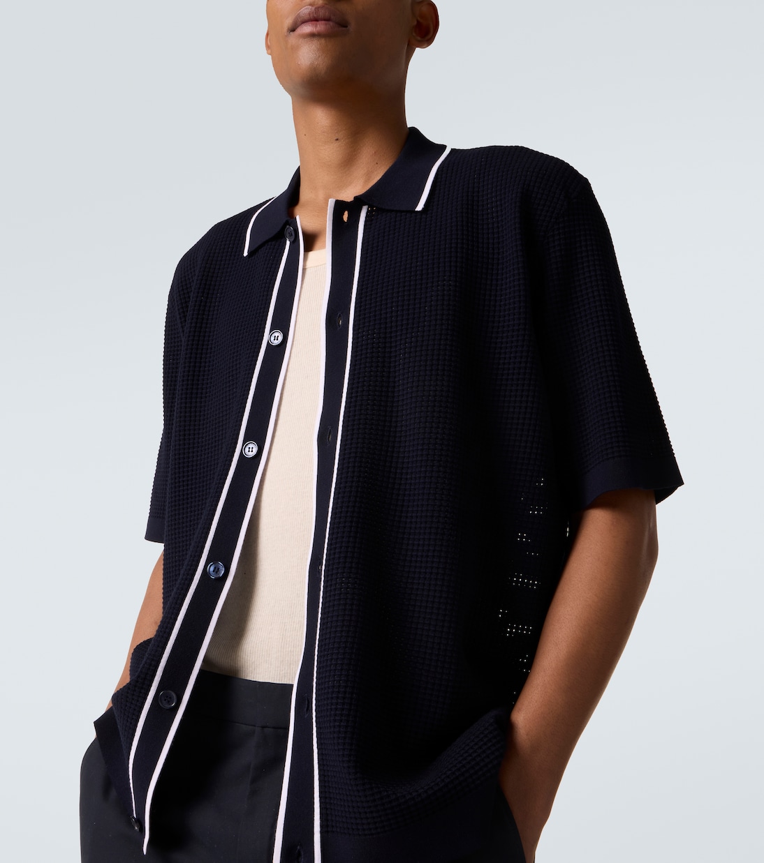 Roddy waffle-knit bowling shirt | Orlebar Brown