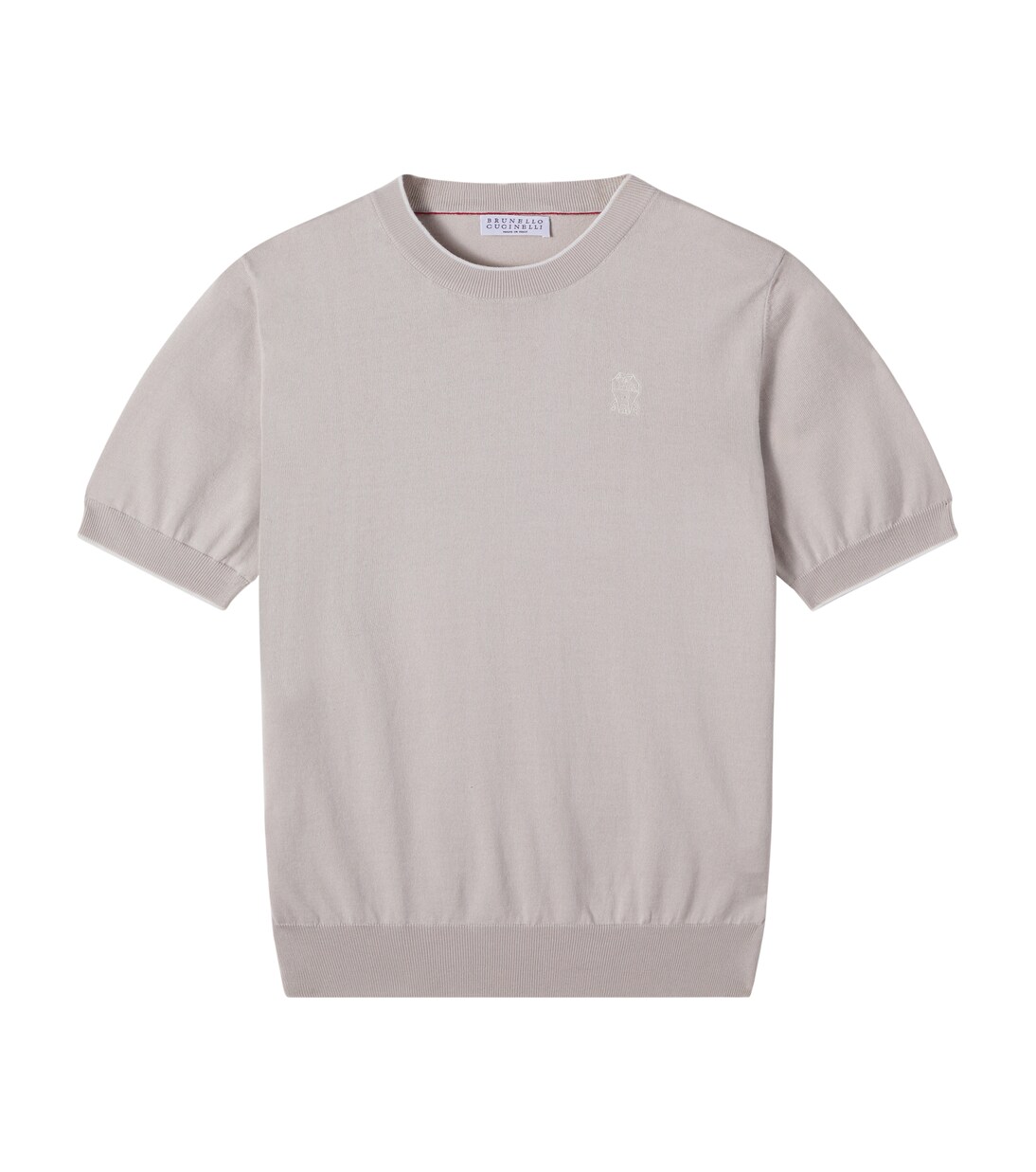Top in cotone con logo | Brunello Cucinelli Kids