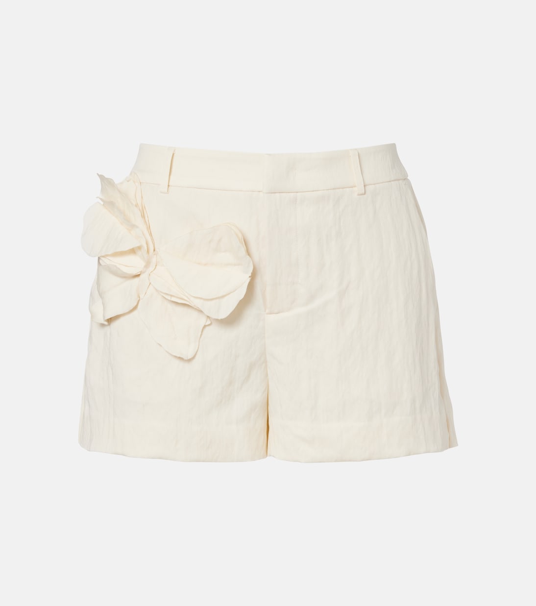 Appliqué gabardine shorts | Blumarine