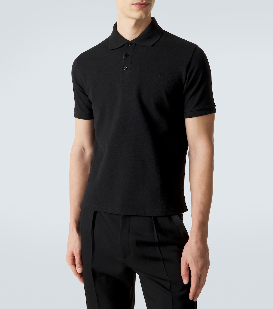 Polo en coton mélangé | Saint Laurent