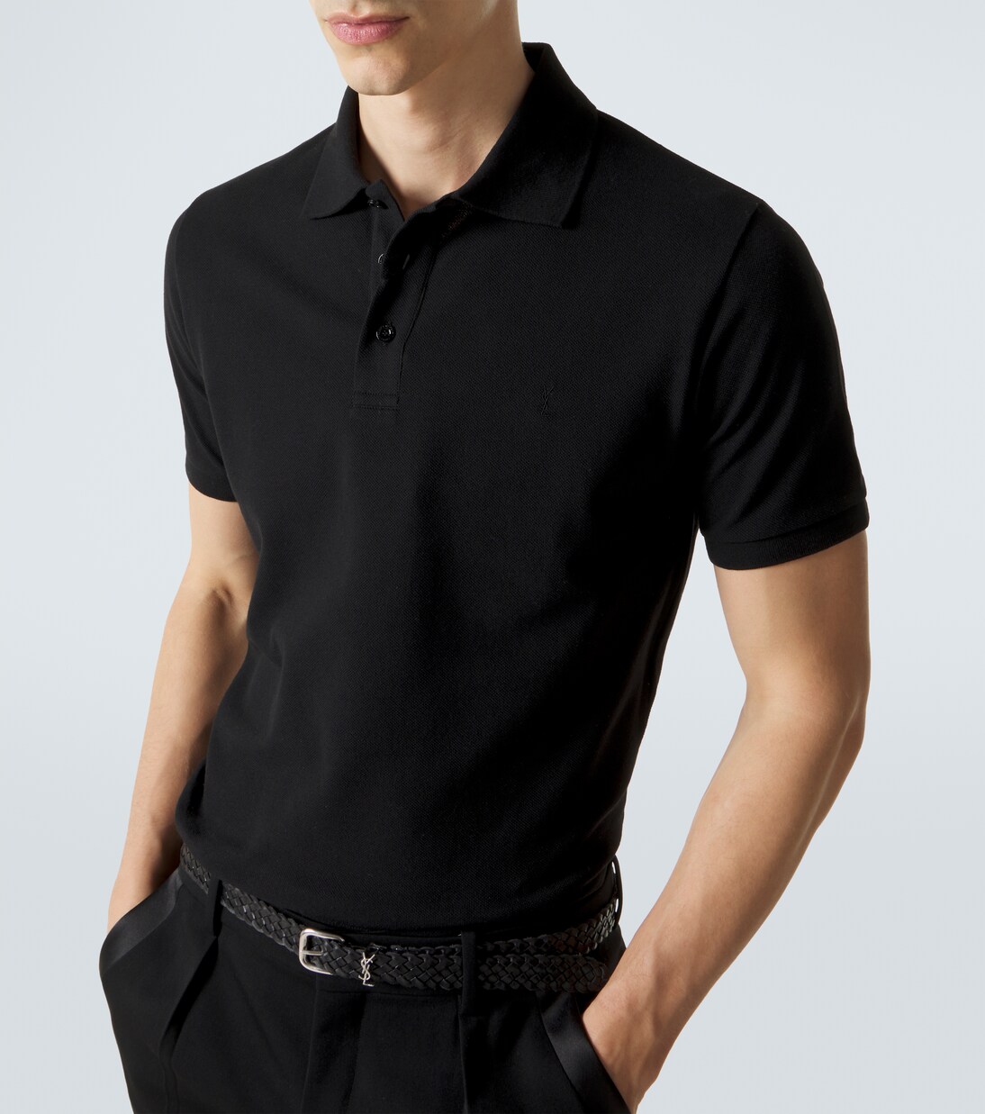 Polo en coton mélangé | Saint Laurent